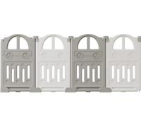 Éléments d'extension pour parc bébé - Lot de 4 accessoires - Plastique - EN - Compatible avec les parcs pliables à 14 panneaux - Argent