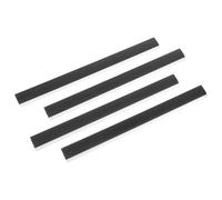 ELEOUTI Bande de Caoutchouc Souple 4 Pièces Noir pour Bord de Pelle à Poussière Accessoires de Remplacement pour Poubelle et Seau à Poussière