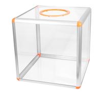 ELEOUTI Boîte de Tombola Multifonction et Solide en Acrylique Transparent Grosse Capacité Urne Cubique pour Tirage Sort et Loterie pour Jeux et Fêtes
