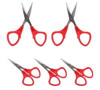 ELEOUTI Ciseaux à Point de Croix Couleur Aléatoire Lot de 5 en Acier Inoxydable, Ciseaux Courbes Légers et Efficaces pour Broderie Fine et Travaux de Couture