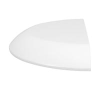 ELEOUTI Étagère Murale Semi-Circulaire en Bois Blanc, Design Rustique et Élégant, Étagère Flottante Gain de Place Cuisine ou Salle de Bain