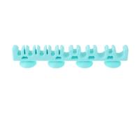 ELEOUTI Étagère Ventouse pour Pinceaux de Maquillage en Silicone Verte Structure Multi-emplacements Simple pour Séchage et Rangement