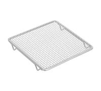 ELEOUTI Grille de Barbecue en Acier Inoxydable 304 Pieds Pliables, Tapis de Cuisson en Maille Résistante la Rouille, pour Cuisson Extérieure et Four