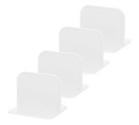 ELEOUTI Kit de 4 Stabilisateurs Adhésifs Antidérapants pour Parc à Jeux en Plastique, Fixation Facile et Sécurisée, Accessoires Indispensables pour Playpen Blanc