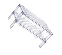 ELEOUTI Lot de 2 Étagères Cuisine Empilables en Plastique Incassable, Organisateur Robuste pour Assiettes et Bouteilles, pour Maison et Restaurants