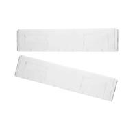 ELEOUTI Présentoir Mural pour Albums en Acrylique Blanc, Lot de 2 Pièces, Support de Rangement Créatif et Unique pour Bibliothèque ou Librairie