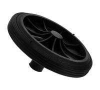 ELEOUTI Roue de Rechange 240l pour Poubelle Extérieure 100l 80l 120l | Caoutchouc et Plastique, du Bruit, Installation Facile, pour Bac et Conteneur, Noir Couleur Aléatoire