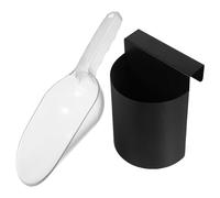 ELEOUTI Set de Pelle à Glaçons et Pelle Alimentaire en Abs avec Poignée Confortable et Organiseur, Cuisine Professionnelle et Maison, Pratique et Solide Réutilisable