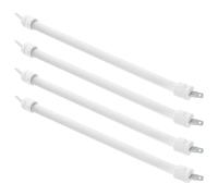 ELEOUTI Tube De Quartz Chauffant Électrique, Tube en Verre pour Chauffage De Terrasse, 4PCS, Blanc, Quartz Et Céramique, Chaleur Stable Et Uniforme, pour Radiateur Électrique en Bureau Et
