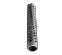 ELEOUTI Tube Fumeur Rond en Acier Inoxydable 30cm pour Barbecue Portable Saveur Fumée Extra et Résistance la Rouille pour Grillades en Extérieur