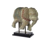 Eléphant antique en résine patinée 45 cm