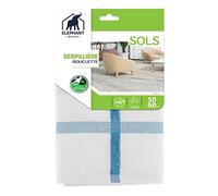 ÉLÉPHANT Maison - Serpillière Bouclette - Éponge Coton Douce & Absorbante - Tissage Serré Résistant, Texture Nid d'Abeille - 2 Usages : Balai Brosse ou Essuie-Main - Haute Qualité - Fabriqué en France