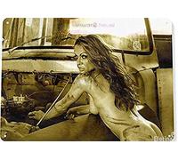 Eletina twinkle Not Applicable Hot and Humid Pin-up Girl Garage Graase Hot Rod Panneau Décoration Intérieur et Extérieur Rétro Club Bar Restaurant Poster 20,3 x 30,5 cm
