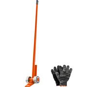 Élévateur de charge SucceBuy avec une capacité de charge de 4990 kg, élévateur de meubles de 1803,4 mm de longueur, gants inclus, aide au transport avec jantes en acier pour les objets lourds tels que
