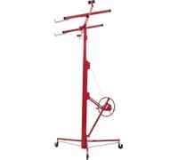 Élévateur de panneaux SucceBuy avec une capacité de charge allant jusqu'à 68 kg, hauteur 4877 mm, bras télescopique pour panneaux de plâtre, élévateur pour cloisons sèches pour montage au plafond et a