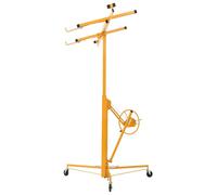 Élévateur de panneaux SucceBuy jusqu'à 68 kg, hauteur 3353 mm, élévateur de plaques de plâtre avec bras télescopique réglable, plaques de plâtre, dispositif de levage pour cloisons sèches, élévateur d