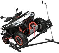 Élévateur pour tracteur tondeuse XINZI 400 kg – Dispositif de levage pour tondeuse autoportée et tracteur tondeuse, angle d'inclinaison de 45°, plate-forme de levage stable pour le nettoyage et l'entr