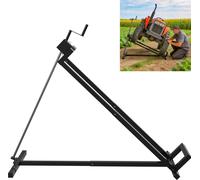 Élévateur pour tracteur tondeuse XMTECH, 400 kg, angle d'inclinaison de 45°, dispositif de levage pour tracteur tondeuse autoporté, plate-forme élévatrice, aide au nettoyage, noir