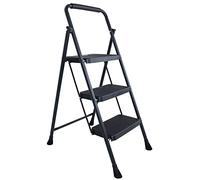 Elevon Marchepied Pliable avec Large pédale antidérapante, échelle en Acier Robuste de 300 kg, 3 marches
