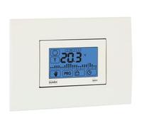 elewex ancienne.1 C Thermostat programmable électronique encastrable avec écran tactile et programmation hebdomadaire, blanc/anthracite