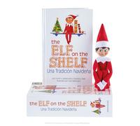 Elf On The Shelf The Box Set Garçon, Livre Italien pour Enfants, Coutume de Noël, 34 cm, Lutin Magique Tradition pour Toute la Famille
