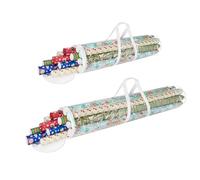Elf Stor Lot de 2 rouleaux de papier cadeau de 101,6 cm et 78,7 cm, un sac pour chaque, en PVC