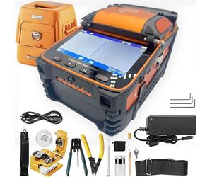 Elfcam – Kit d'épissure de fibre optique Ai9 – Automatique cœur à cœur – 6 moteurs – Éclairage et photomètre – Écran tactile – Soudure de fibre optique – FTTH et FTTx