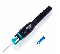 Elfcam - Localisateur Visuel de Défauts Fibre Optique 10 mW, Testeur FTTH jusqu'à 10 km, Compatible SC FC ST LC, Adaptateur 2,5 mm vers 1,25 mm Inclus, Mode Continu et Pulsé