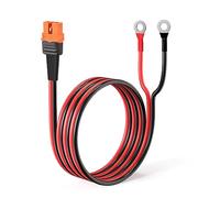 ELFCULB Câble terminal XT60i à anneau O, câble connecteur XT60i femelle à O-Ring, 12 AWG, avec fil étainé pur, pour batteries RC, centrales électriques solaires portables et panneaux solaires (1,5 m)