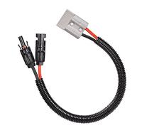ELFCULB Connecteur de panneau solaire 10 AWG vers Anderson 50 A/600 V pour générateur solaire, onduleur, kit de chargeur de batterie (1,8 m)