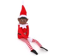 Elfes Behavin Badly Elfe de Couleur 30,5 cm avec Visage en Vinyle et Corps Doux - Elfe Coquin de Noël (Elfe Noir)
