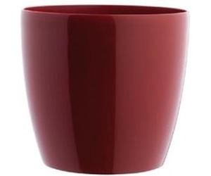 Elho 2103806 Brussels Diamond Pot Rond À Fleurs En Rouge 22 Cm