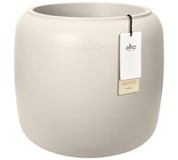Elho Amber Beads Small 40cm Pot de Fleur - Linen White | Ø 39.2 x H 34.9 cm | Convient à une Utilisation Extérieure | Plastique 100% recyclé