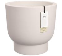 Elho Amber Grail 30cm Pot de Fleurs - Linen White | Ø 29.5 x H 28.3 cm | Convient à l’intérieur et à l’extérieur | Plastique 100 % recyclé