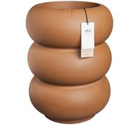 elho amber roll high 43cm pot de fleurs - Caramel | Ø 43 x H 58 cm | Convient à l’intérieur et à l’extérieur | Plastique 100 % recyclé