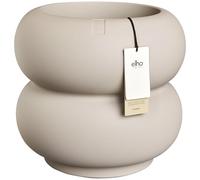 elho amber roll low 43cm pot de fleurs - Balanced Beige | Ø 43 x H 40 cm | Convient à l’intérieur et à l’extérieur | Plastique 100% recyclé