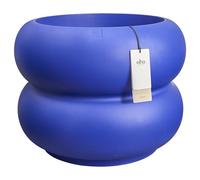 elho amber roll low 60cm pot de fleurs - Royal Blue | Ø 59.9 x H 46.1 cm | Convient à l’intérieur et à l’extérieur | Plastique 100% recyclé