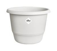 Elho Amiga Rond 47cm Pot de Fleur - Blanc Soie | Ø 47 x H 35.3 cm | Convient à une Utilisation Extérieure | Plastique 100% recyclé