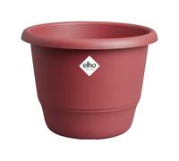 Elho Amiga Rond 47cm Pot de Fleur - Rouge Théâtre | Ø 47 x H 35.3 cm | Convient à une Utilisation Extérieure | Plastique 100% recyclé