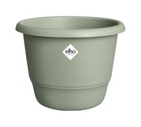 Elho Amiga Rond 47cm Pot de Fleur - Thyme Green | Ø 47 x H 35.3 cm | Convient à une Utilisation Extérieure | Plastique 100% recyclé