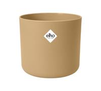 Elho B.for Soft Rond 14cm Pot de Fleur - Sable Doré | Ø 13.8 x H 12.5 cm | Convient à une Utilisation Intérieure | Plastique 100% recyclé