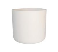 Elho B.for Soft Rond 18 - Pot De Fleurs pour Intérieur - Plastique 100% recyclé - Ø 18.3 x H 16.7 cm - Blanc/Blanc