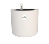 Elho B.for Soft Rond avec Système D'Irrigation - 100% Recycled Plastic - Plant Pots Indoor - Ø 22 cm - Blanc/Blanc