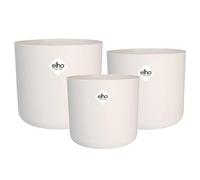 Elho B.for Soft Ronde 14,16,18 Pot de Fleur - Blanc | Ø 14, 16, 18 cm | 3 Pièces Incluses | Convient à une Utilisation Intérieure | Plastique 100% recyclé