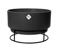 Elho B.for Studio Coupe 30cm Pot de Fleur - Living Noir | Ø 29.5 x H 19.1 cm | Convient à une Utilisation Intérieure