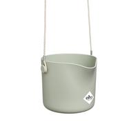 Elho – Pot de fleurs B.for Swing 18 – Plastique 100% recyclé – Ø 18 x H 16.5 cm – Vert/Stone Green