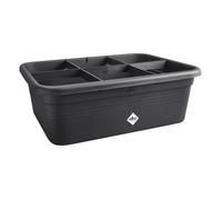ELHO Bac a fleurs de culture Green Basics Large - L 76 x B 57 x H 27 cm - Culture et récolte - Extérieur - 100% recyclé - Noir