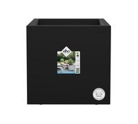 ELHO Bac à fleurs Vivo Next Square 30 - Ø 30 x H 29 cm - Intérieur,Extérieur - 100% recyclé - Noir