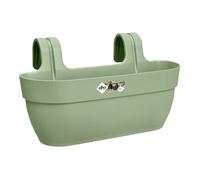 ELHO Balconnière Vibia Campana Easy Hanger L - 24,1 x 46 x H26,5 cm - Vert pistache - Plastique régénéré - Avec réserve d'eau
