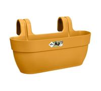 Elho Vibia Campana Easy Hanger L 46 - Planteur pour Balcon & Extérieur - Ø 46.0 x H 26.5 cm - Jaune/Jaune Miel